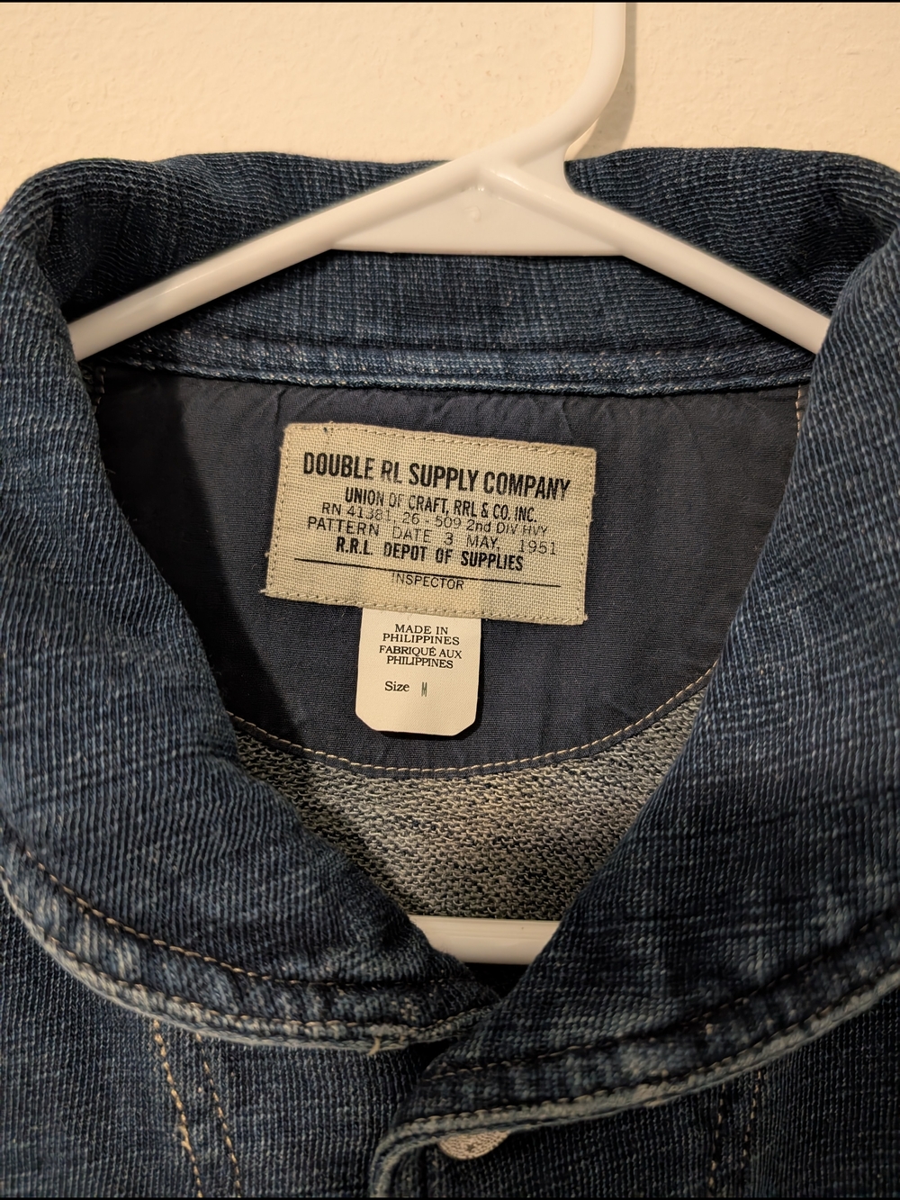 Ralph Lauren Double RL Dark Indigo Shawl-Collar Button Shirt - Picture 4 of 15